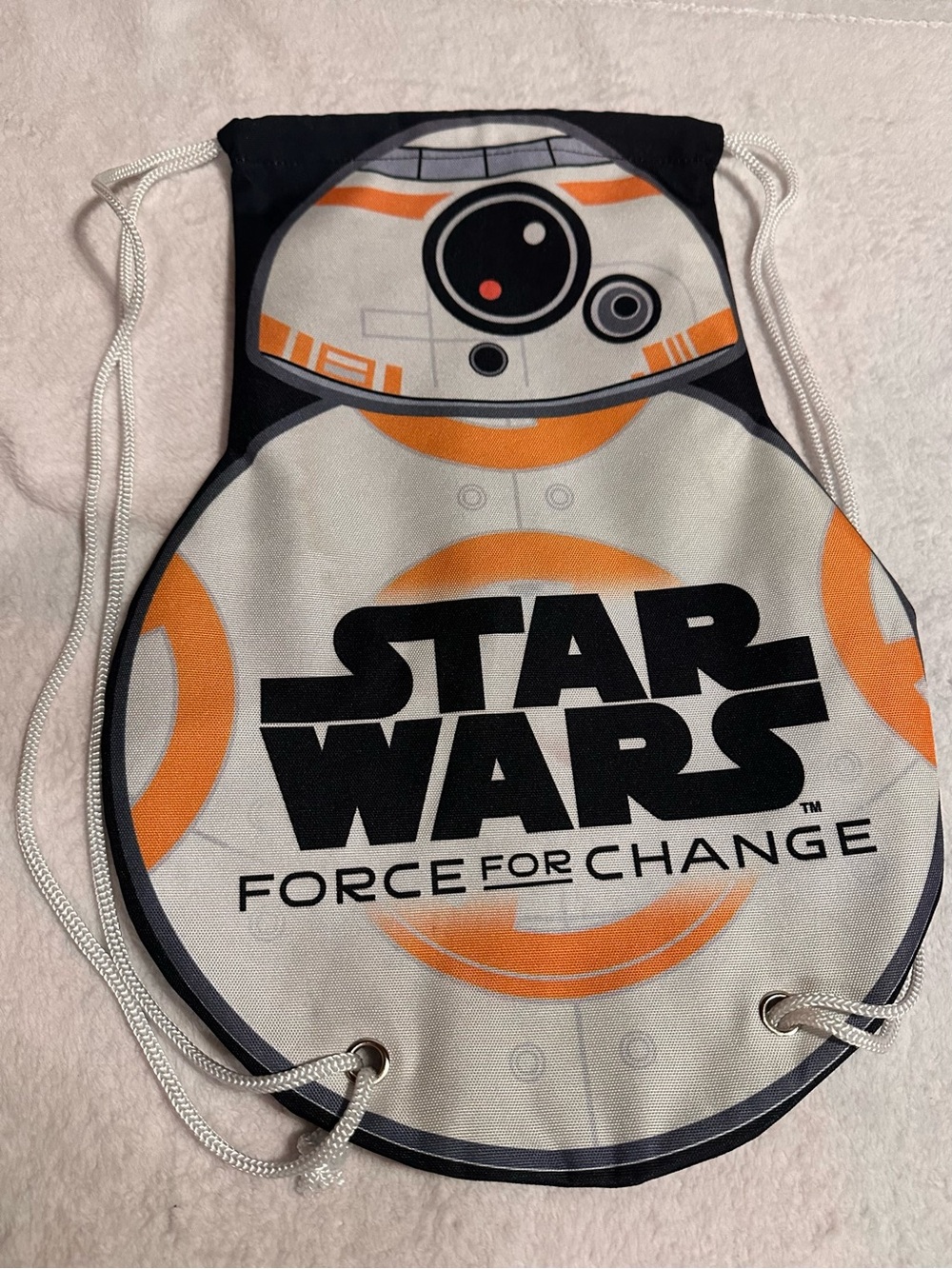Star Wars BB-8 Orange Drawstring Backpack - Force For Change
